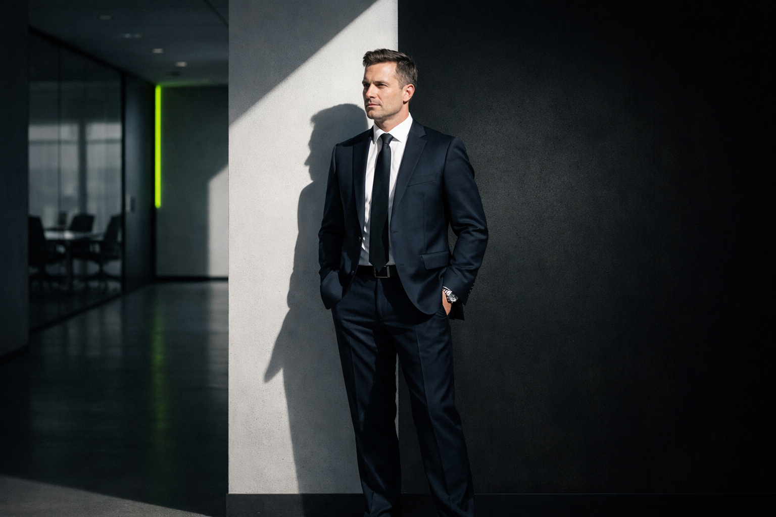 Delayed recruitment decision illustrated by a business professional waiting in a modern office